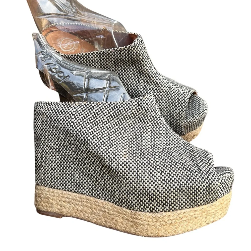 Jeffrey Campbell Havana Last tweed size 9 never worn platform wedge - Picture 1 of 15